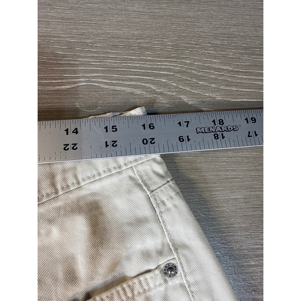 Polo Jeans Co Ralph Lauren Mens 33x33 Off White Straight Leg Cotton Pants - Picture 6 of 14